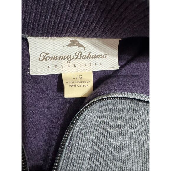 Tommy Bahama Men’s Flip Shore 1/4 -Zip Reversible Sweatshirt Men’s Size Large - Picture 10 of 11